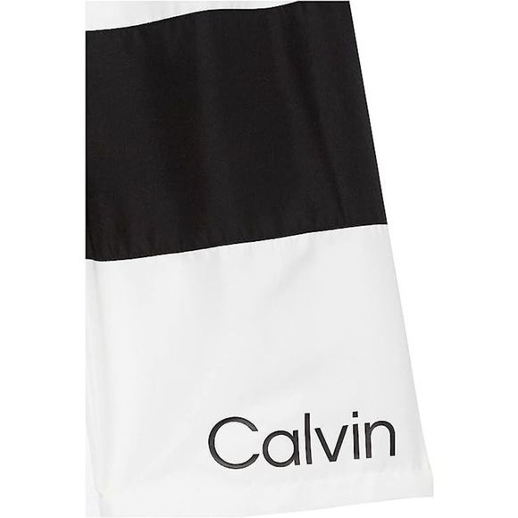 Calvin Klein Neon Green Boys' Swim Trunk with UPF 50+ Sun Protection, 14-16, Bla - Picture 9 of 16